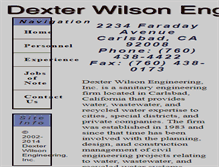 Tablet Screenshot of dwilsoneng.com